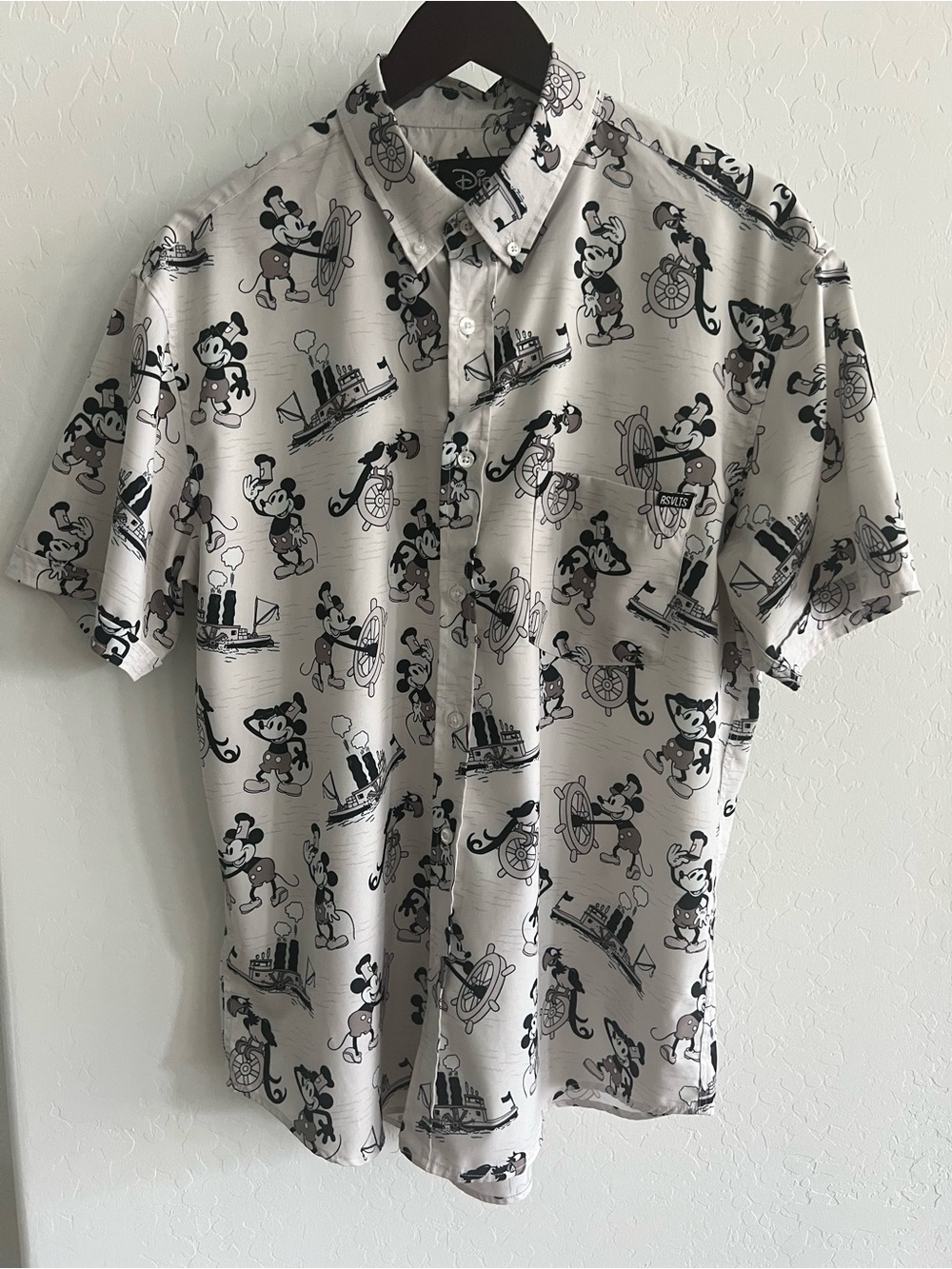 Limited Edition 100 Steamboat Mickey Rvslts button up shirt